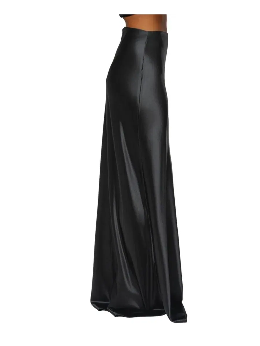 Юбка макси из атласа Tradition Satin JLUXLABEL — изображение 3 из 7, черный