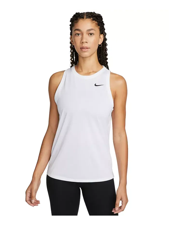 Женский майка для тренировок Dri-FIT Nike — изображение 1 из 4, белый/черный