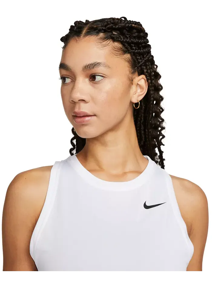 Женский майка для тренировок Dri-FIT Nike — изображение 3 из 4, белый/черный