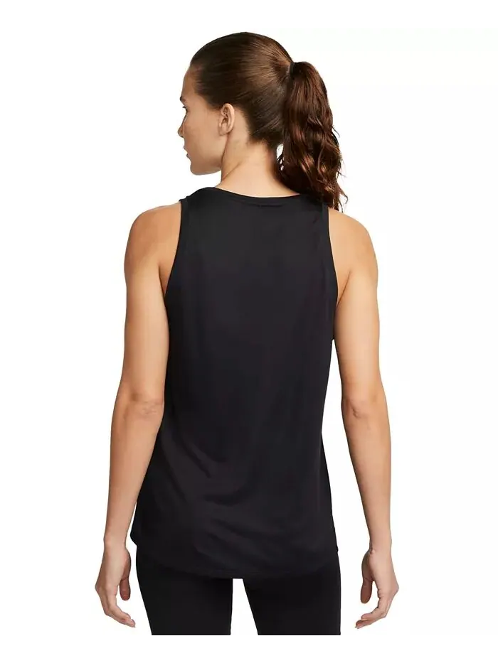 Женская тренировочная майка Dri-FIT Nike — изображение 2 из 4, черный/белый