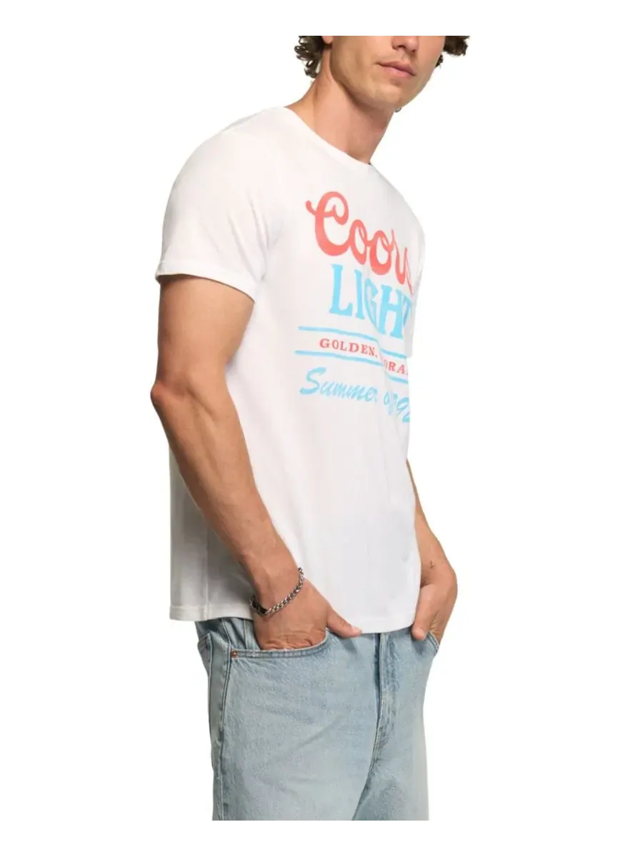 Футболка с принтом Coors Light Summer Lucky Brand — изображение 2 из 4, яркий белый