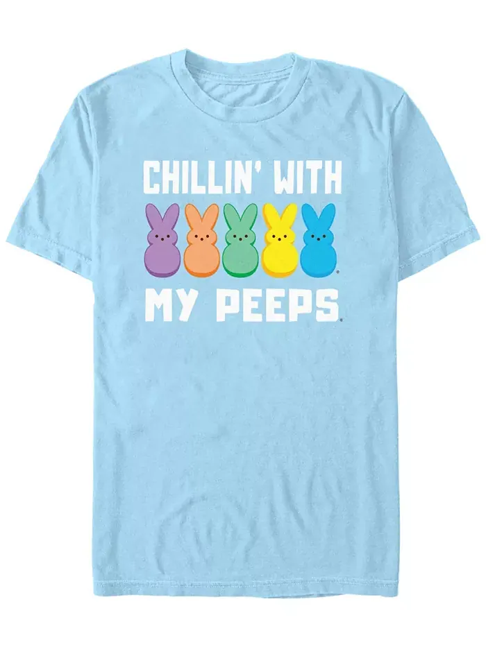 Мужская футболка с коротким рукавом Peeps My Peeps Chill Fifth Sun — изображение 1 из 3, светлый синий