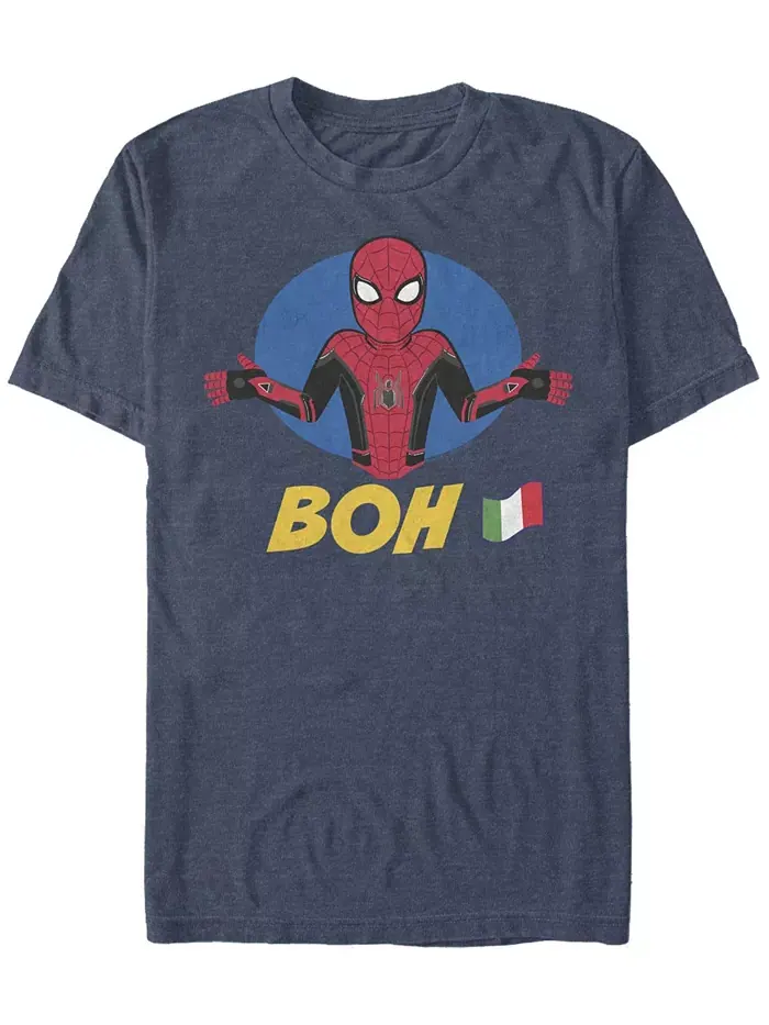 Футболка мужская Marvel "Spider-Man Far From Home Boh Spidey Shrug" с короткими рукавами Fifth Sun — изображение 1 из 1