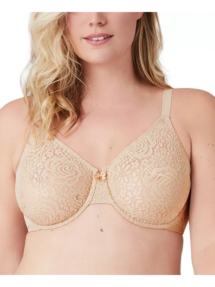 Бюстгальтер с кружевом и косточками Halo Lace Molded Underwire 851205, до чашки G Wacoal