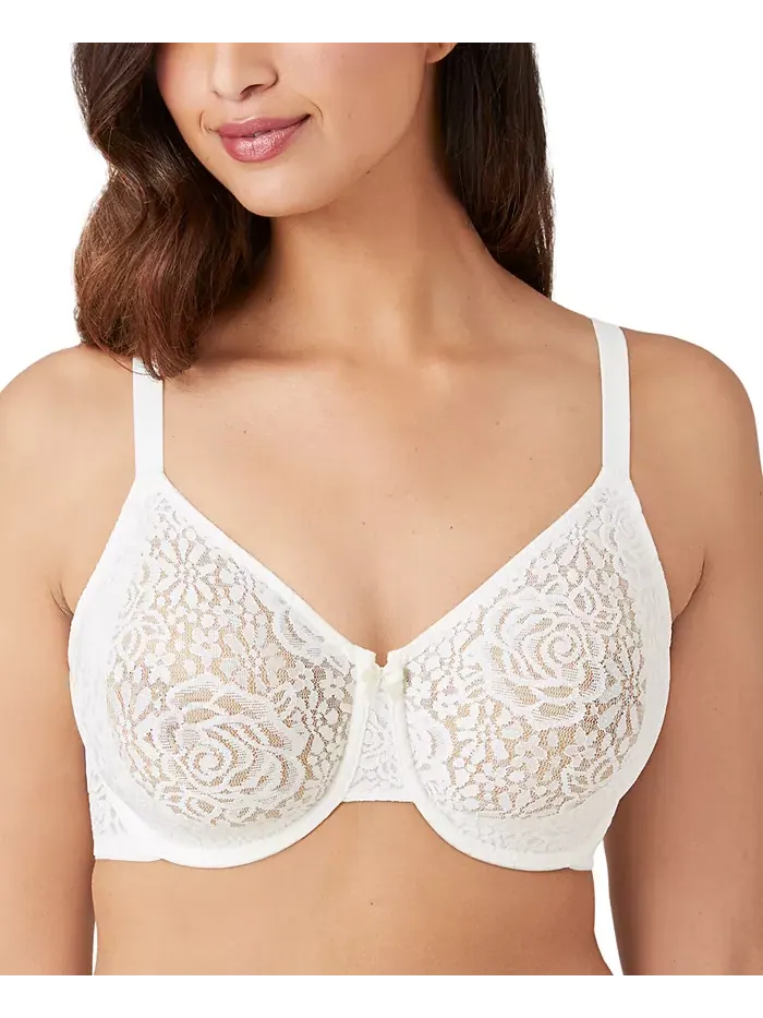 Бюстгальтер с кружевом и косточками Halo Lace Molded Underwire 851205, до чашки G Wacoal