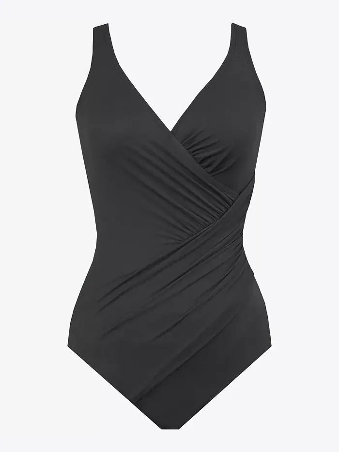 Женский слитный купальник Oceanus Tummy Control Plus Must Haves Miraclesuit — изображение 3 из 4, черный