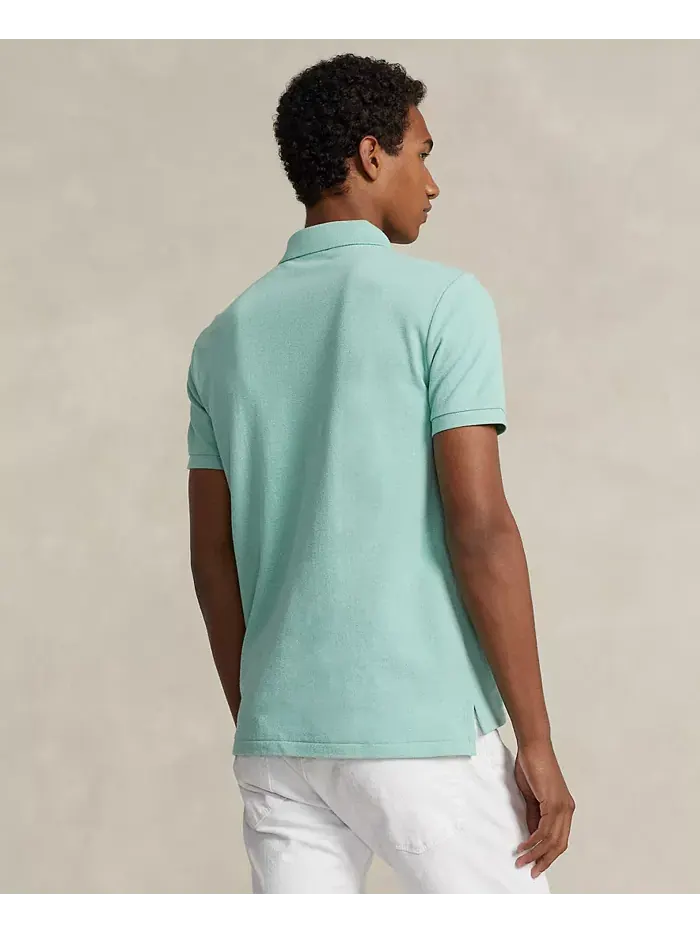 Мужская классическая поло с сетчатой тканью Polo Ralph Lauren — изображение 2 из 4, зеленый