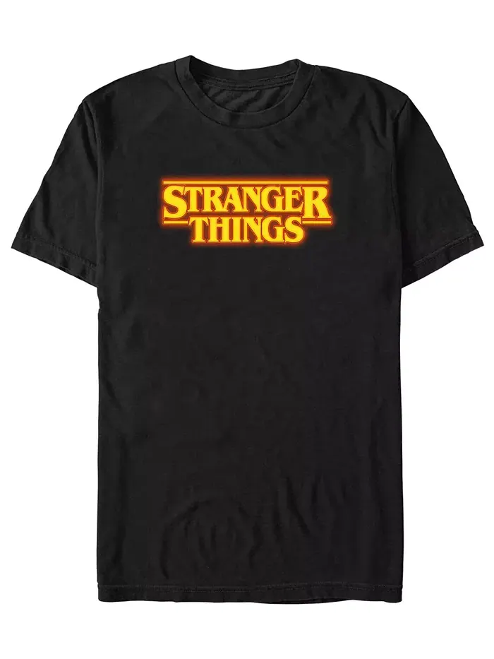 Мужская толстовка с коротким рукавом Stranger Things Fifth Sun — изображение 1 из 3, черный