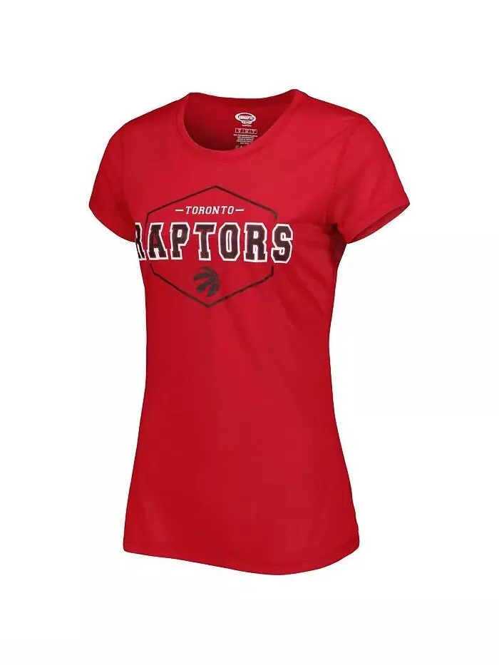 Женская красно-черная футболка со значком Toronto Raptors и пижамные штаны для сна Concepts Sport — изображение 3 из 3