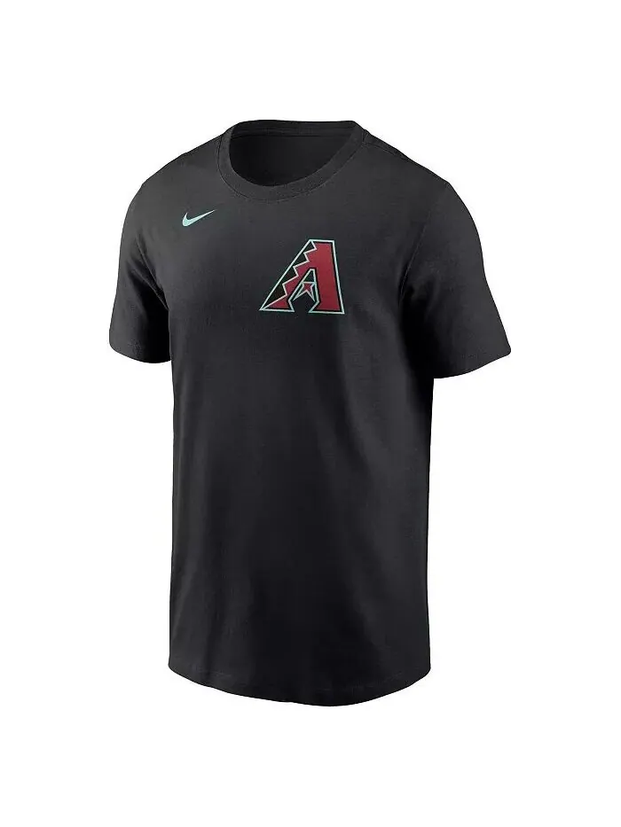 Мужская футболка Corbin Carroll Black Arizona Diamondbacks 2024 Fuse с именем и номером Nike — изображение 2 из 3, черный
