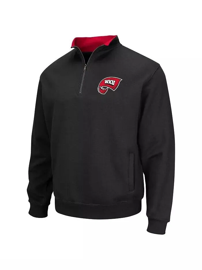 Мужская толстовка с молнией четверти Western Kentucky Hilltoppers Tortugas Colosseum — изображение 2 из 3, красный