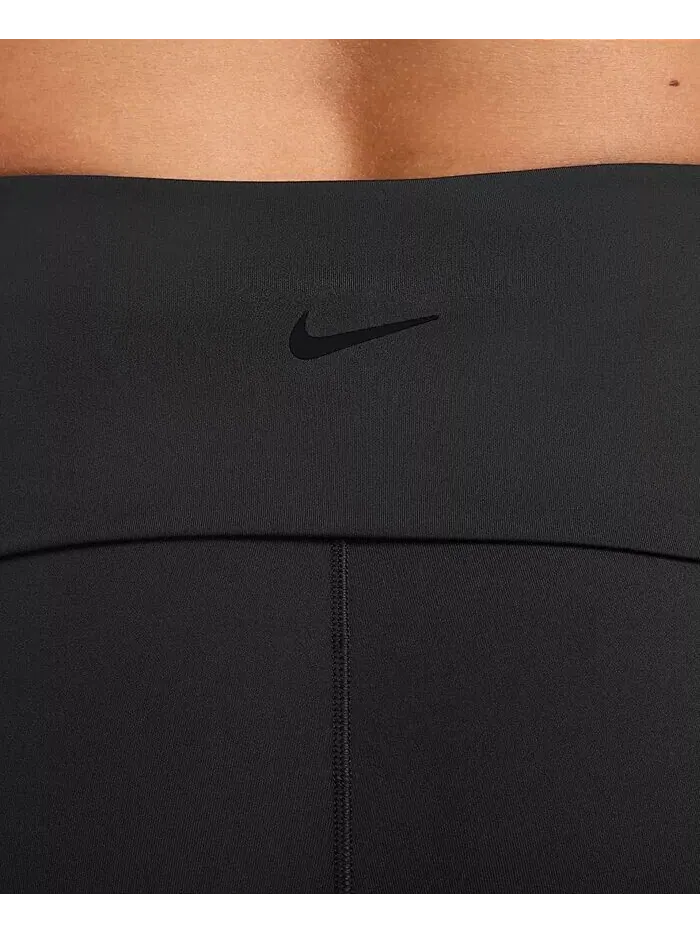 Женские брюки One с высокой талией и отворотами Nike — изображение 3 из 3, черный/черный