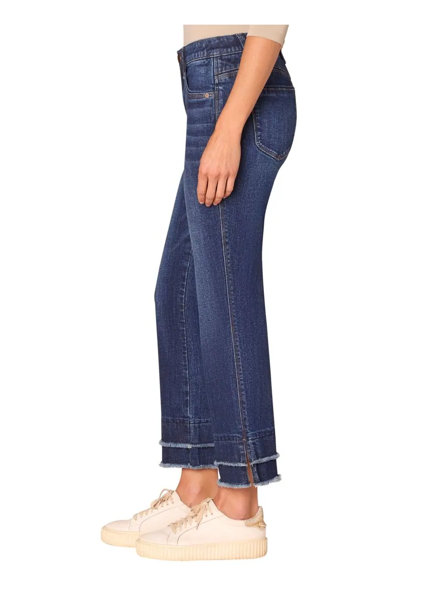 Джинсы Petite "Ab" Solution Kick Flare Mid Rise Jeans Democracy — изображение 2 из 3, синий