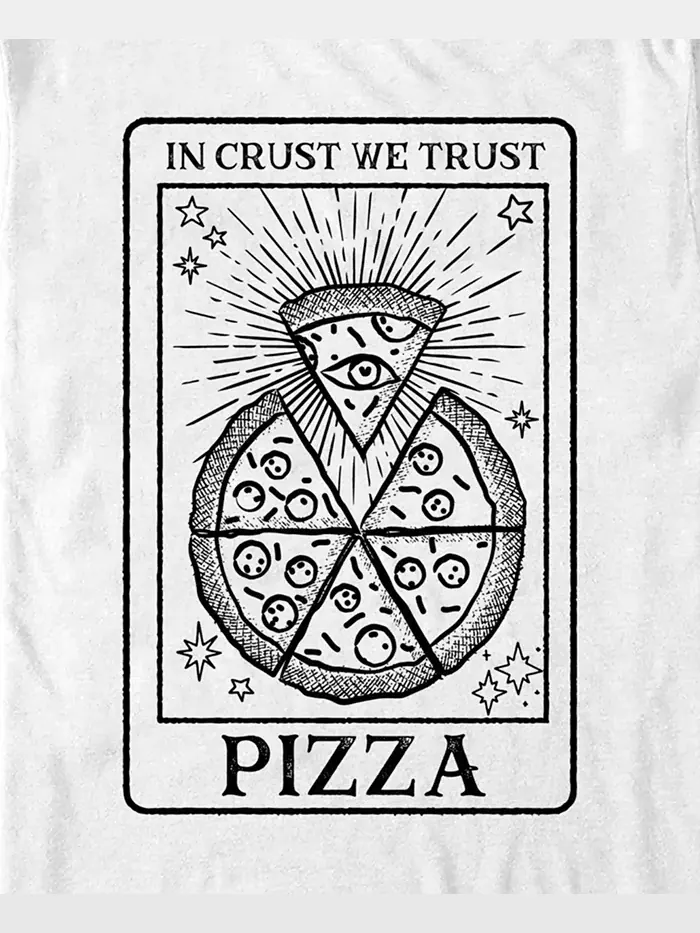 Мужская футболка с коротким рукавом Trust The Crust Fifth Sun — изображение 3 из 3, белый