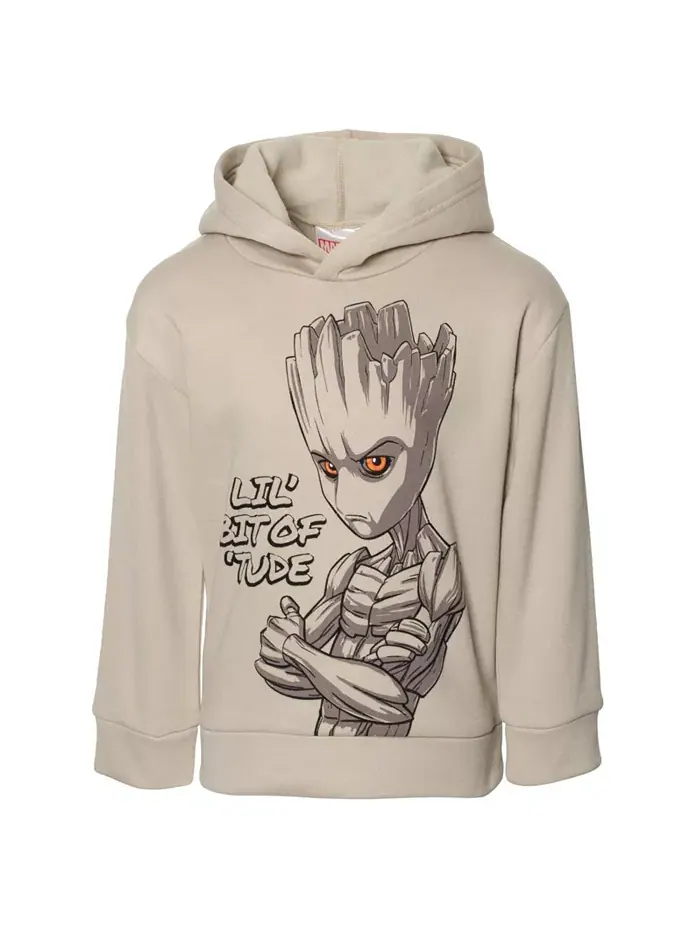 Толстовка с капюшоном Guardians of the Galaxy Groot из флиса Marvel — бежевый