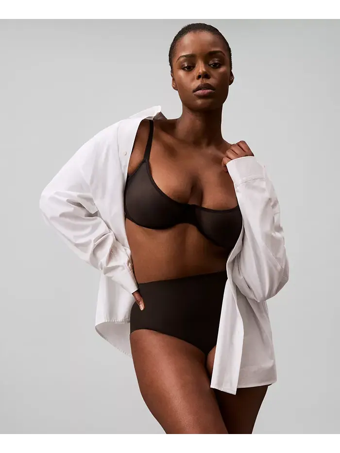 Женское утягивающее нижнее белье Stay-Put Firm Mesh Brief QF8166 Calvin Klein — изображение 6 из 6, черный