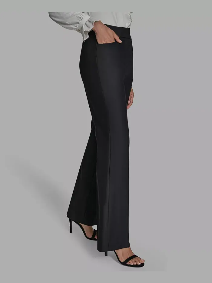 Женские брюки прямого кроя BCBG — изображение 3 из 6, черный
