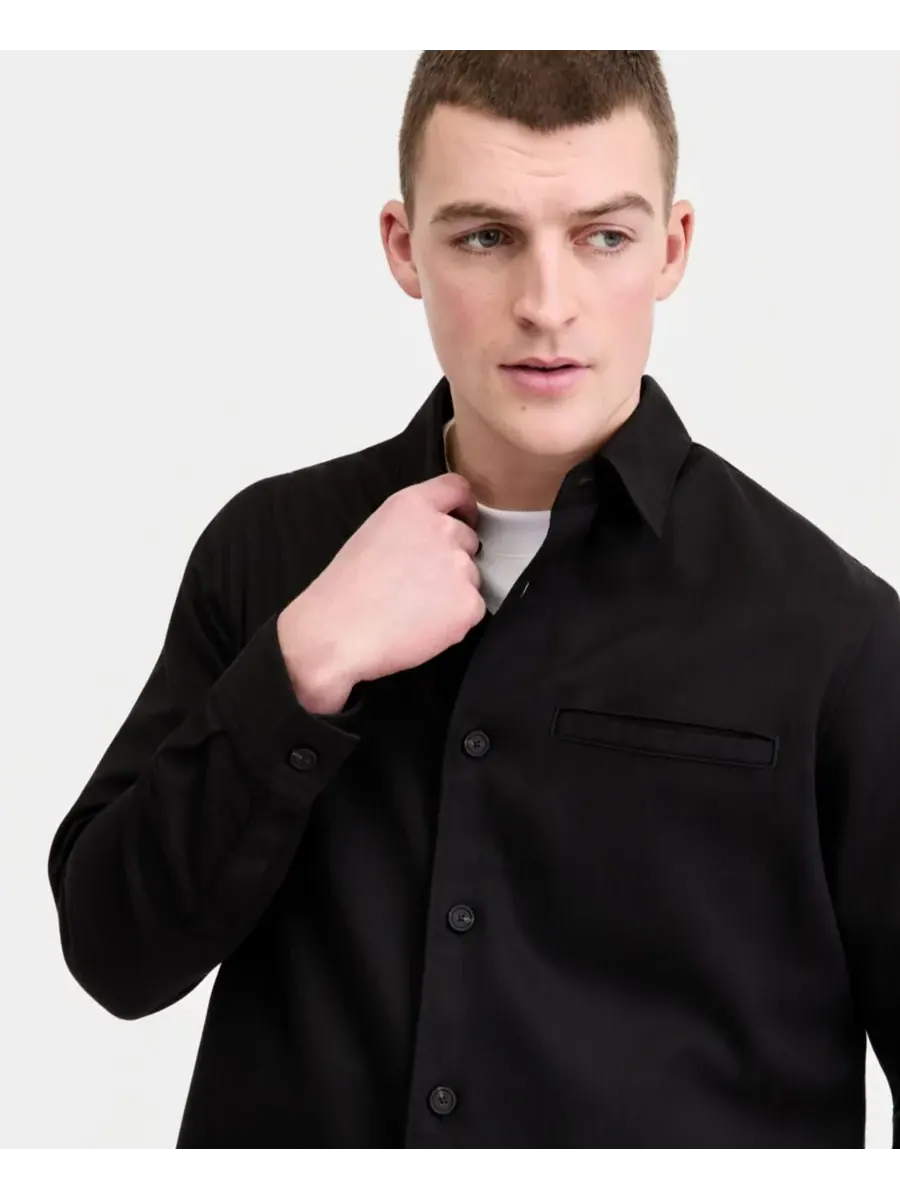 Мужская рубашка-куртка HUGO от Enock Hugo Boss — изображение 3 из 4, черный