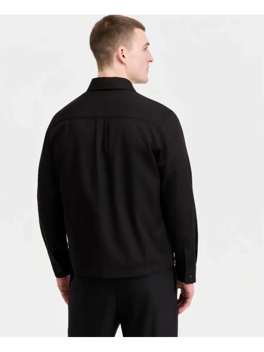 Мужская рубашка-куртка HUGO от Enock Hugo Boss — изображение 4 из 4, черный