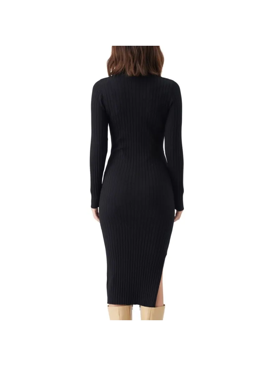 Вязаное платье для беременных и кормящих мам Nella Rib Ripe Maternity — изображение 3 из 3, черный