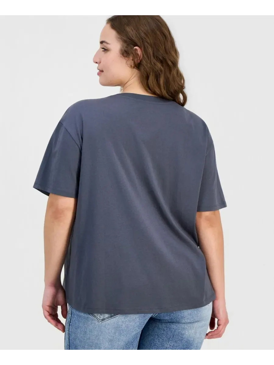 Футболка с коротким рукавом Trendy Plus Los Angeles 89 Rebellious One — изображение 4 из 4, серый