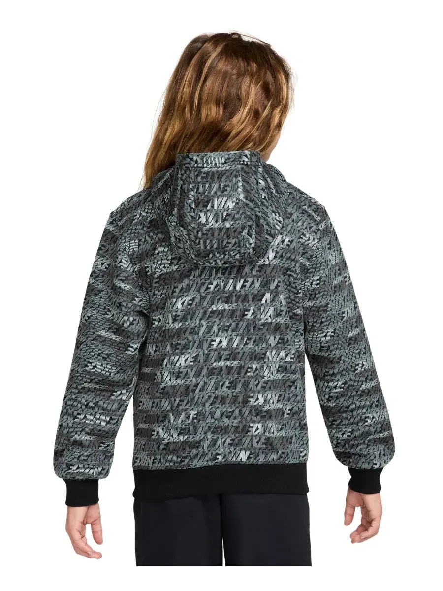 Худи Nike Sportswear Club с длинным рукавом, с капюшоном — изображение 3 из 3, серый/черный
