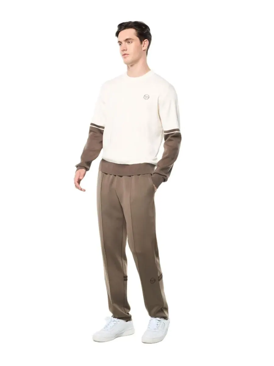 Свитшот с контрастными полосами на рукавах Giovane Crewneck Sergio Tacchini — изображение 3 из 5, белый