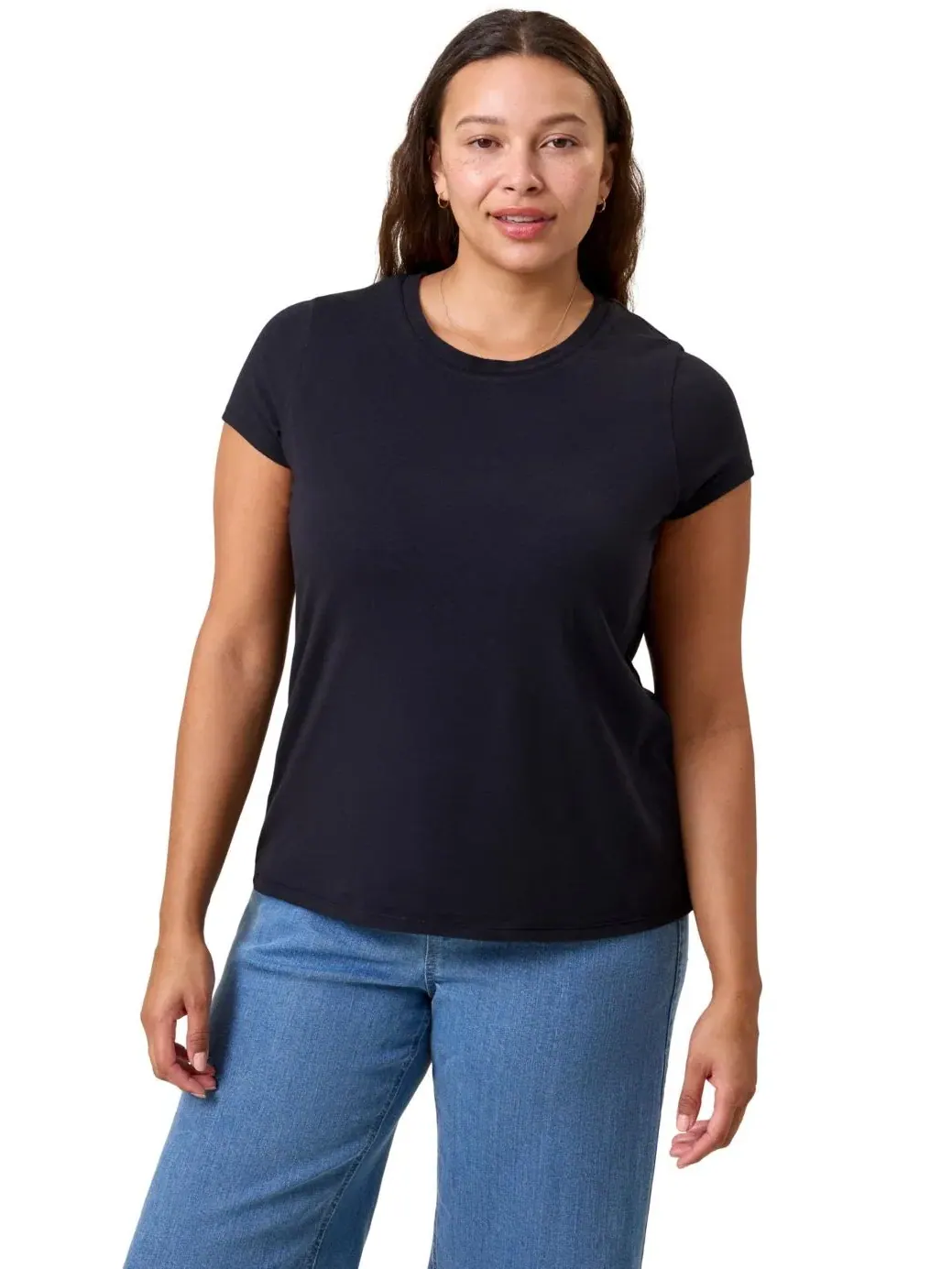 Футболка для кормления с круглым вырезом из модала Slim Fit Kindred Bravely — изображение 1 из 3, черный