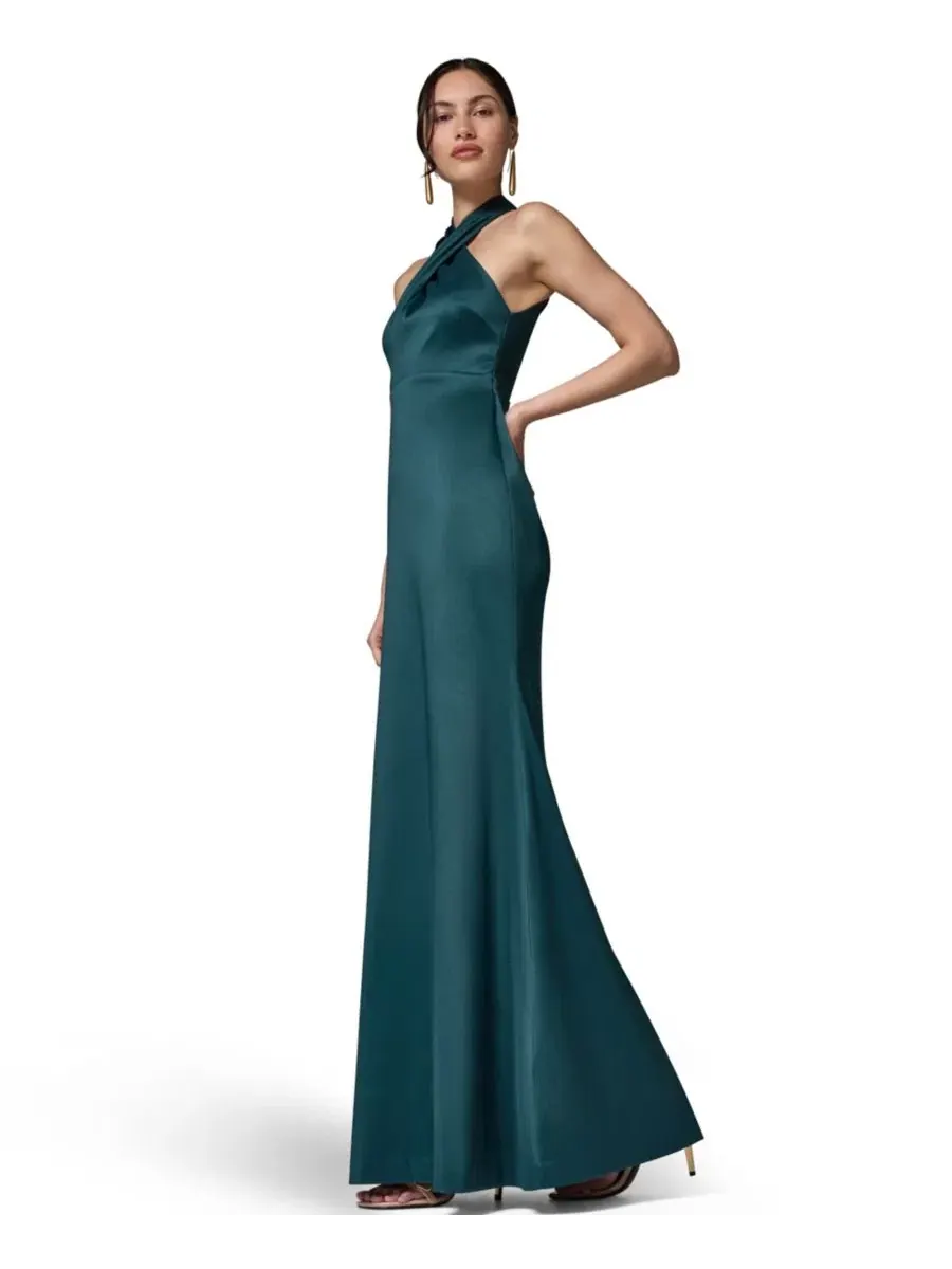 Платье-макси с запахом, без рукавов Donna Karan New York — изображение 2 из 7, неизвестный принт