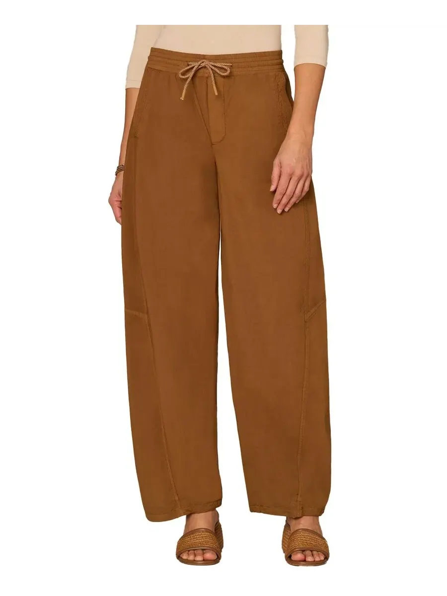 Джоггеры прямого кроя Petite Sky Rise Relaxed Straight-Leg Joggers Pants Democracy