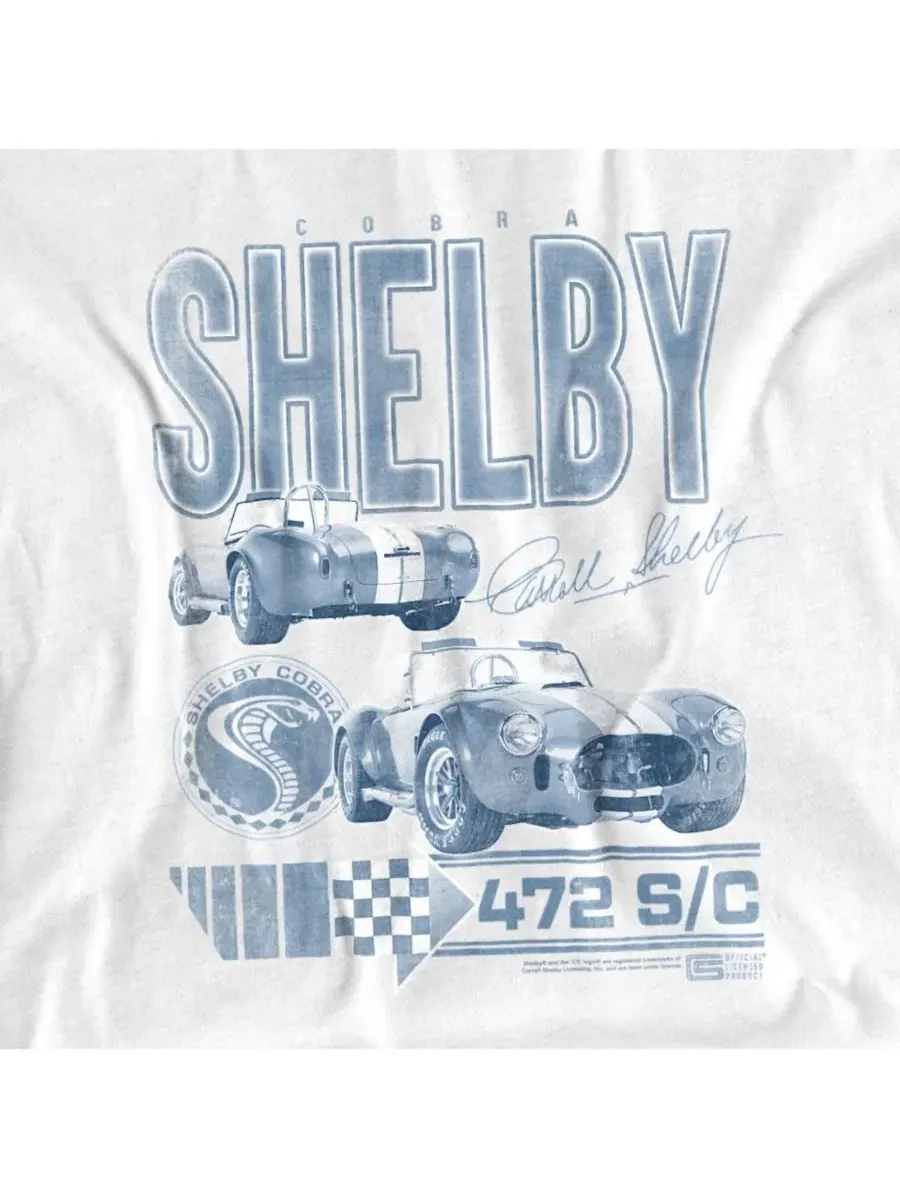 Футболка с принтом Shelby Cobra Shelby Mono AD Mustang — изображение 2 из 3, белый