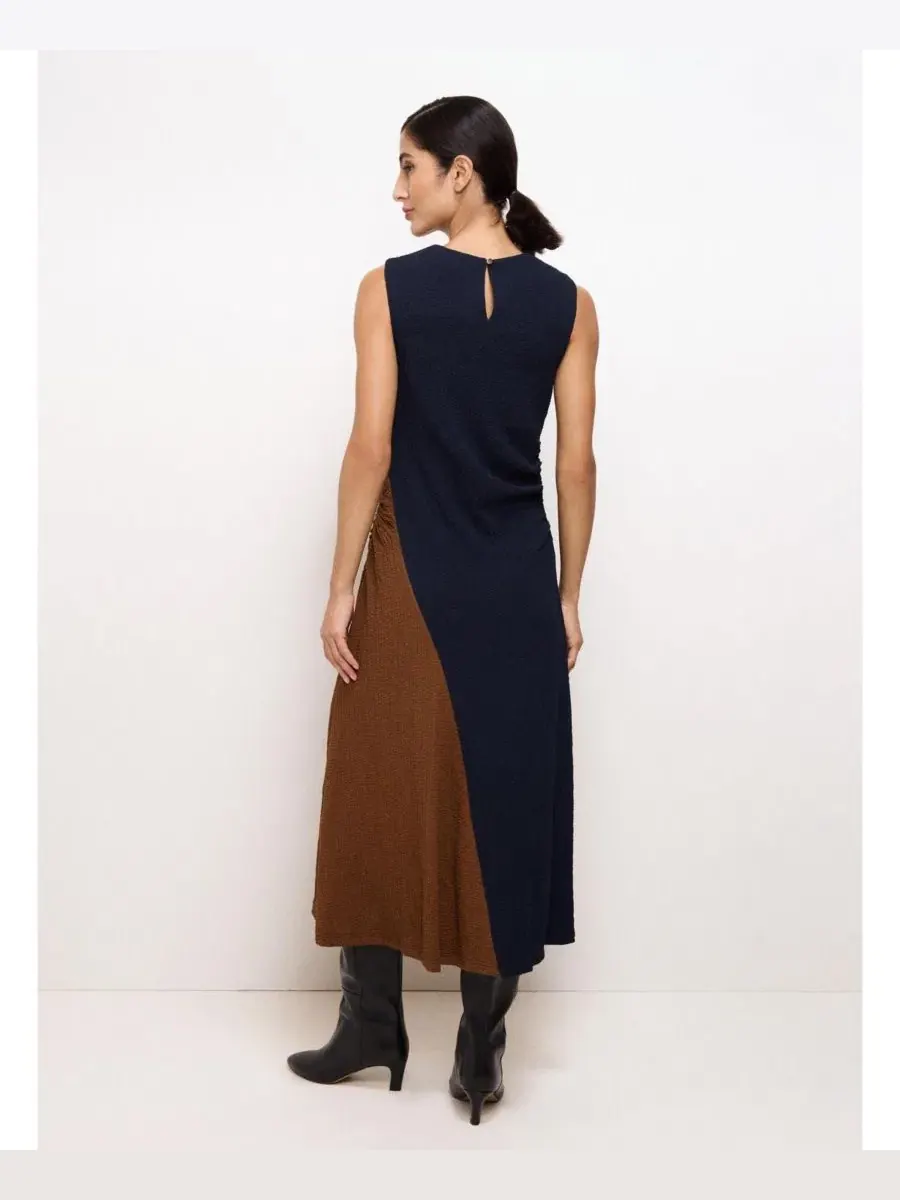 Платье-миди без рукавов с драпировкой Chantelle Jersey Midi Dress Phase Eight — изображение 3 из 6, темно-синий