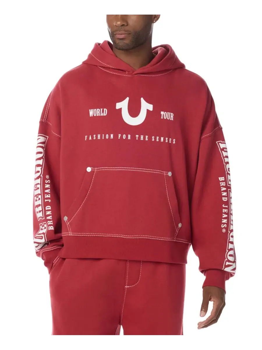 Худи оверсайз с принтом Big T Arch Logo True Religion