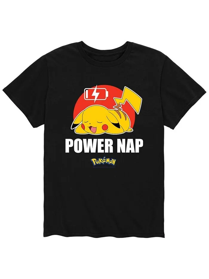 Мужская футболка Pokemon Power Nap AIRWAVES — изображение 1 из 2, черный