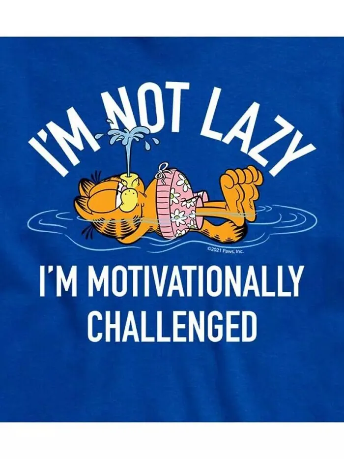 Мужская футболка с коротким рукавом Hybrid Apparel Garfield Lazy AIRWAVES — изображение 5 из 6, темно-серый