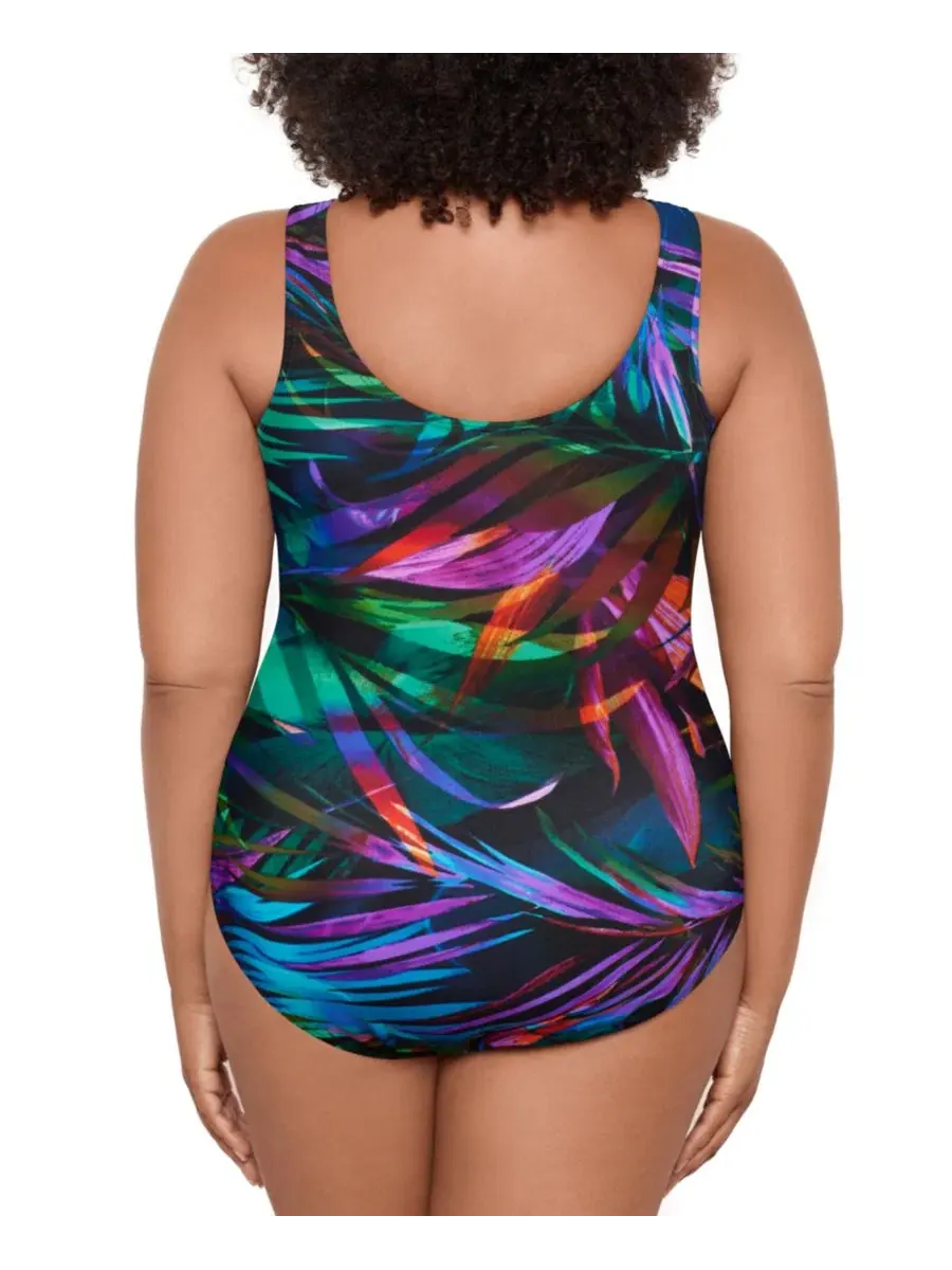 Цельный купальник с утяжкой Oceanus Tummy Control Miraclesuit — изображение 2 из 3, мульти