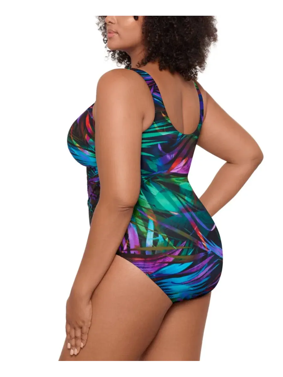 Цельный купальник с утяжкой Oceanus Tummy Control Miraclesuit — изображение 3 из 3, мульти
