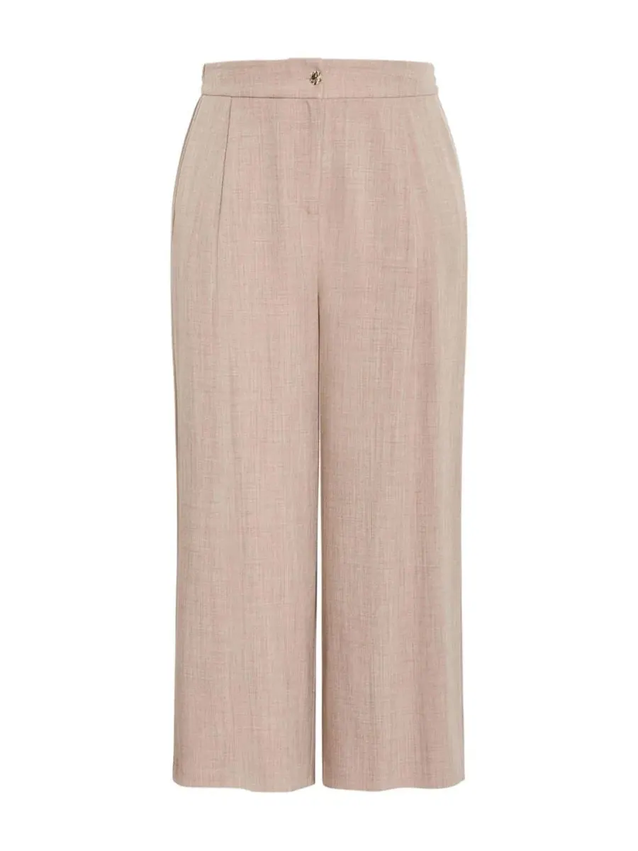 Брюки свободного кроя с широкой штаниной Luci Wide Leg Pant, City Chic — изображение 4 из 5, бежевый