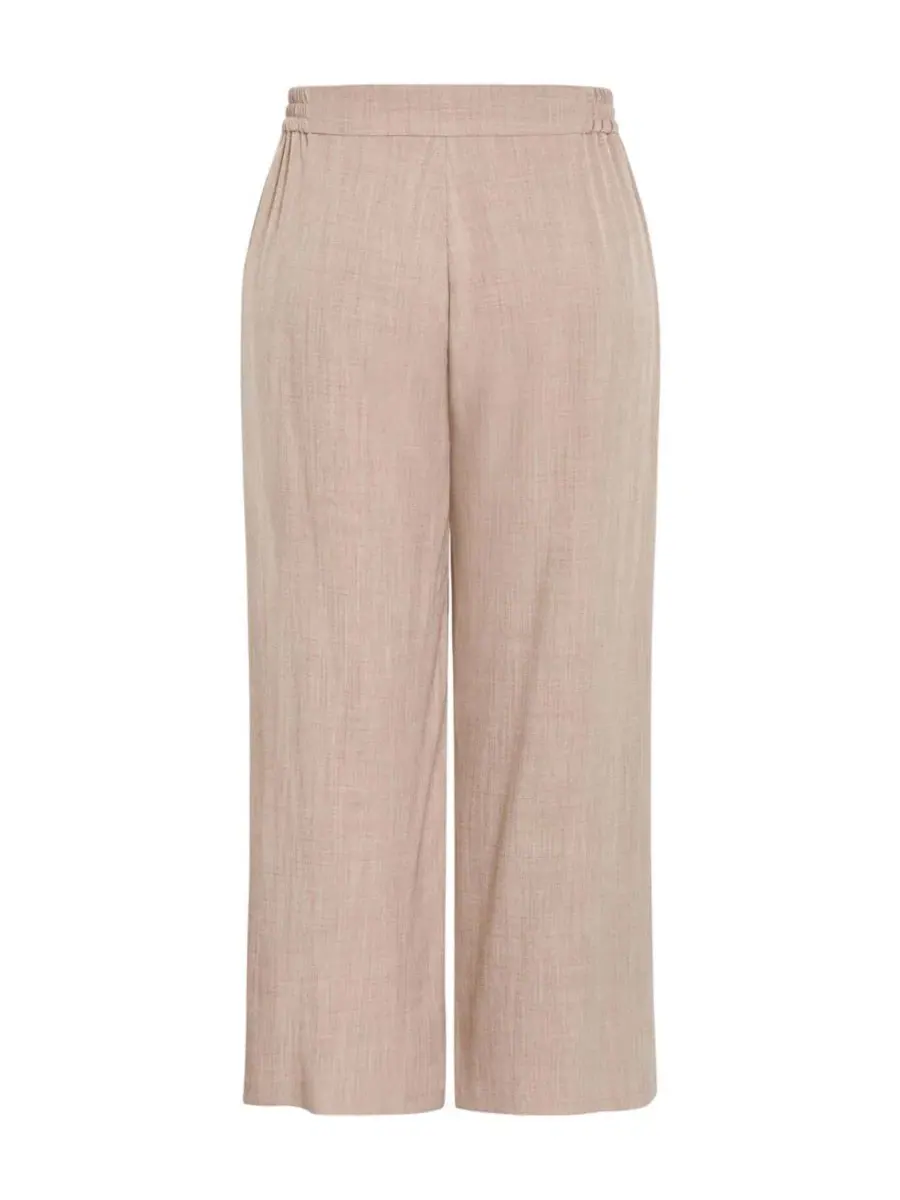 Брюки свободного кроя с широкой штаниной Luci Wide Leg Pant, City Chic — изображение 5 из 5, бежевый