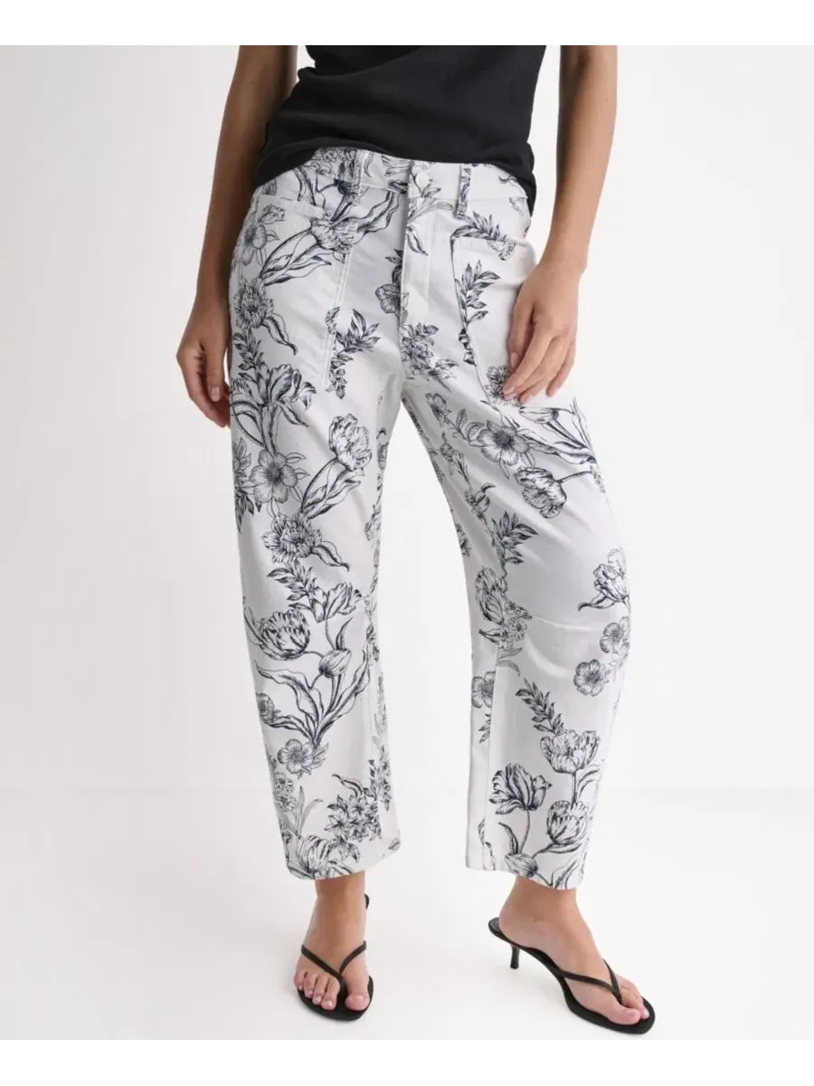 Джинсы с принтом, с плоским передом, с зауженным низом BCBG