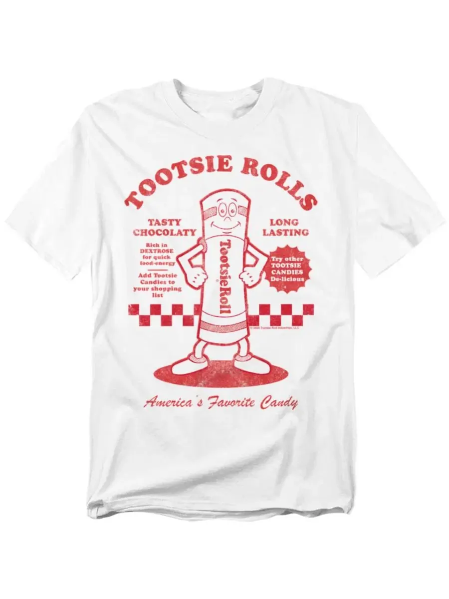 Футболка хлопковая с принтом America's Favorite T-Shirt Tootsie Roll — изображение 1 из 3, белый