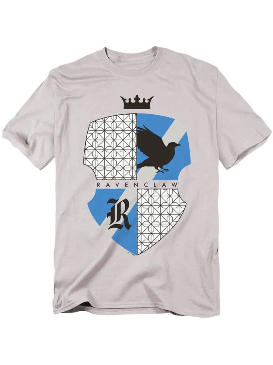 Футболка с принтом Ravenclaw Shield Harry Potter — изображение 1 из 3, серебряный