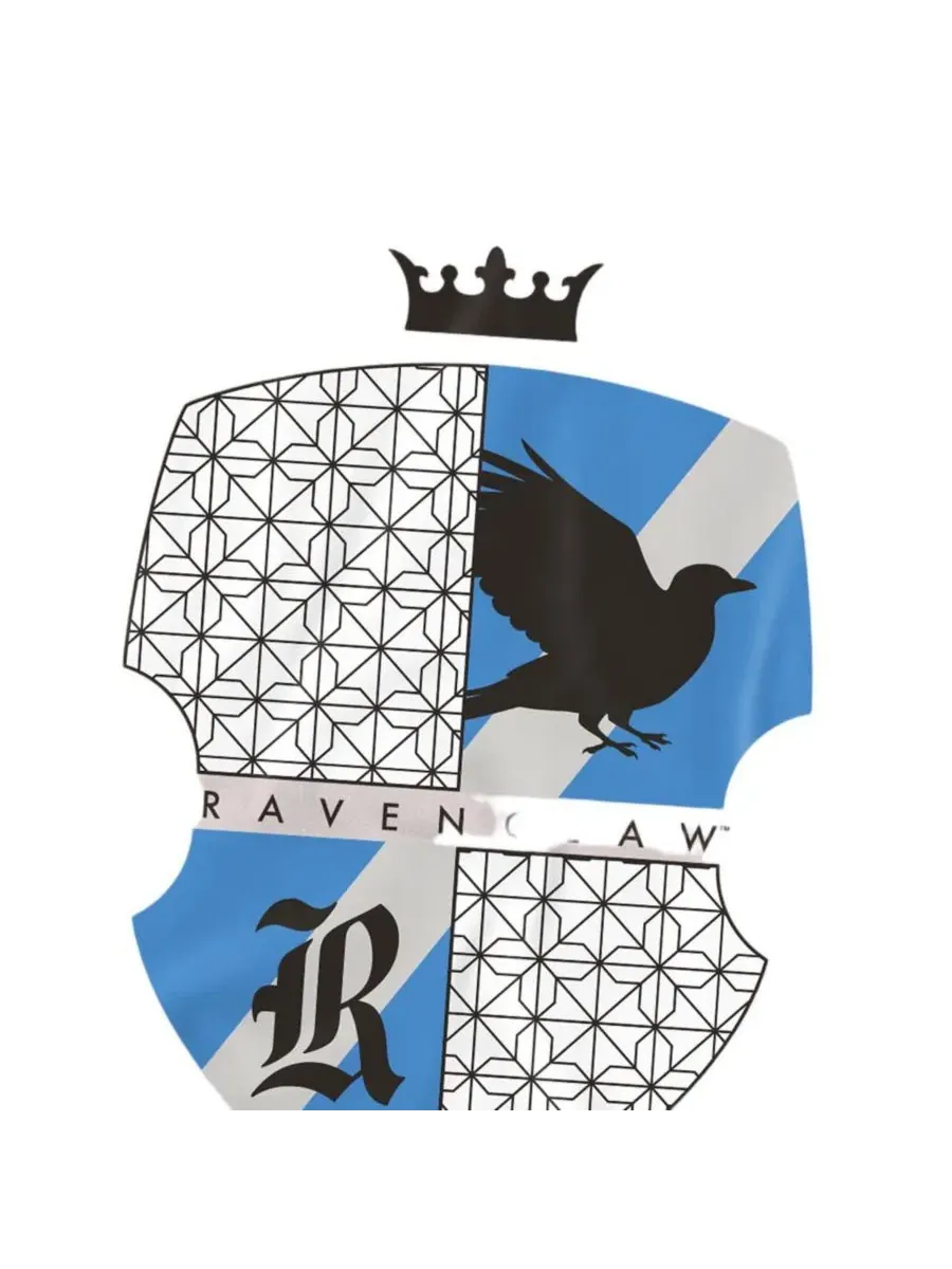 Футболка с принтом Ravenclaw Shield Harry Potter — изображение 3 из 3, серебряный