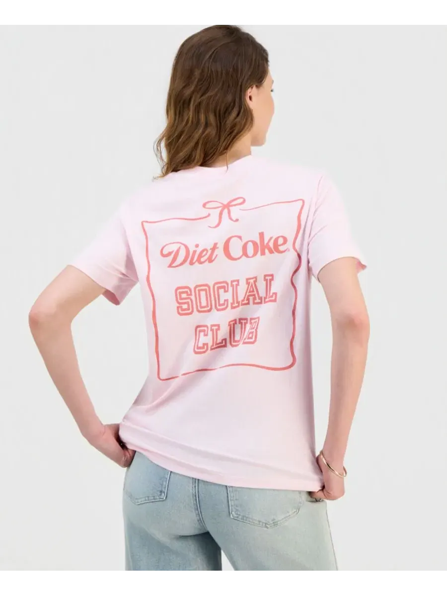 Футболка с принтом Diet Coke Bow Grayson Threads, The Label — изображение 3 из 4, розовый