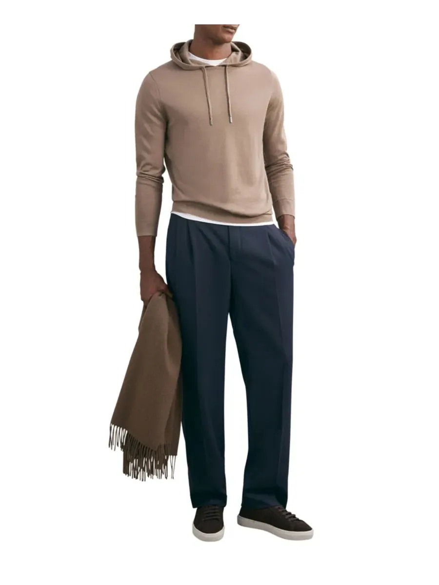 Худи из мериносовой шерсти Holland REISS — изображение 2 из 6, коричневый