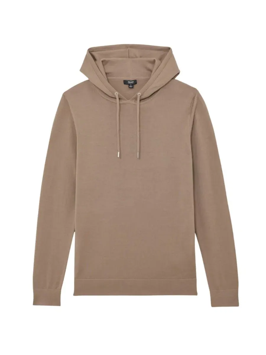 Худи из мериносовой шерсти Holland REISS — изображение 6 из 6, коричневый