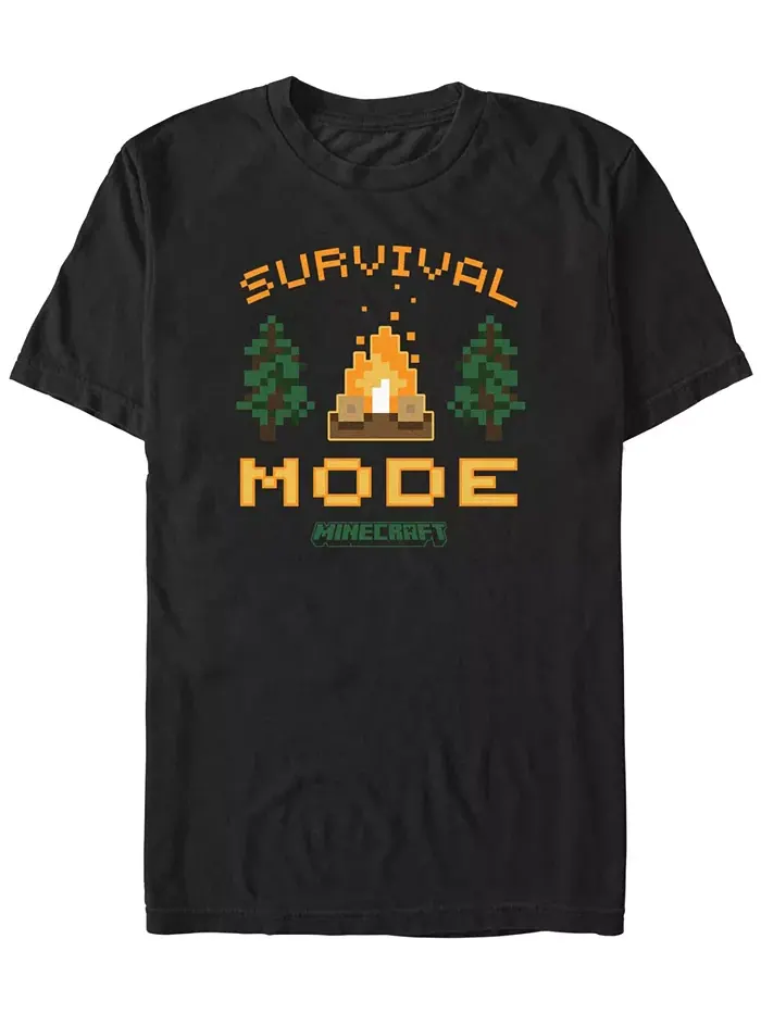 Мужская футболка с коротким рукавом Camp Fire Survival Fifth Sun — изображение 1 из 3, черный