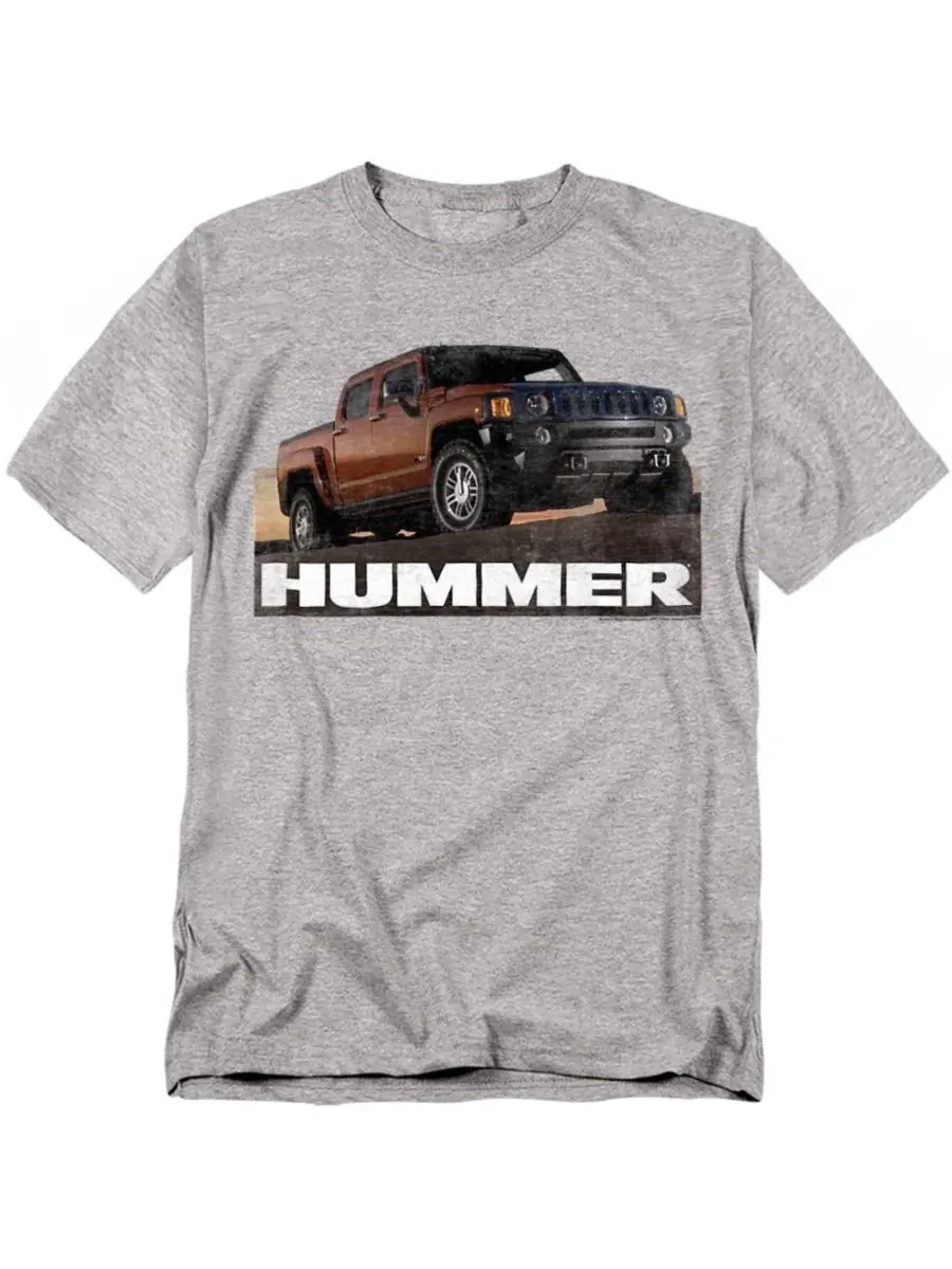 Футболка с принтом Hummer H3 Ad Logovision — изображение 1 из 4, приглушенный