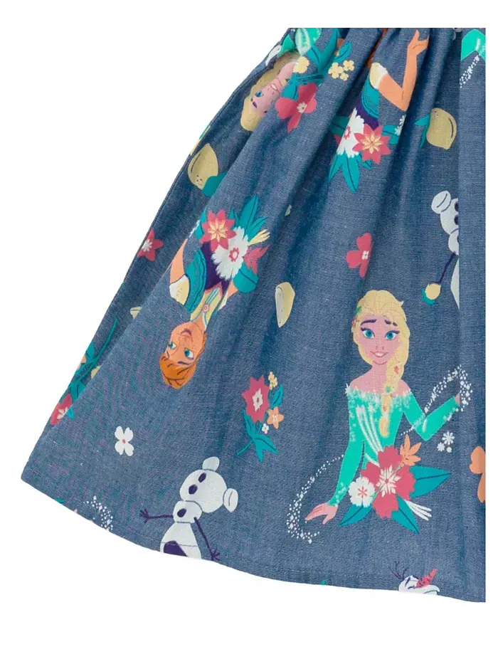 Платье-клеш для девочки Toddler Girls Disney Minnie Mouse Mickey Mouse Daisy Lilo & Stitch Princess — изображение 4 из 6