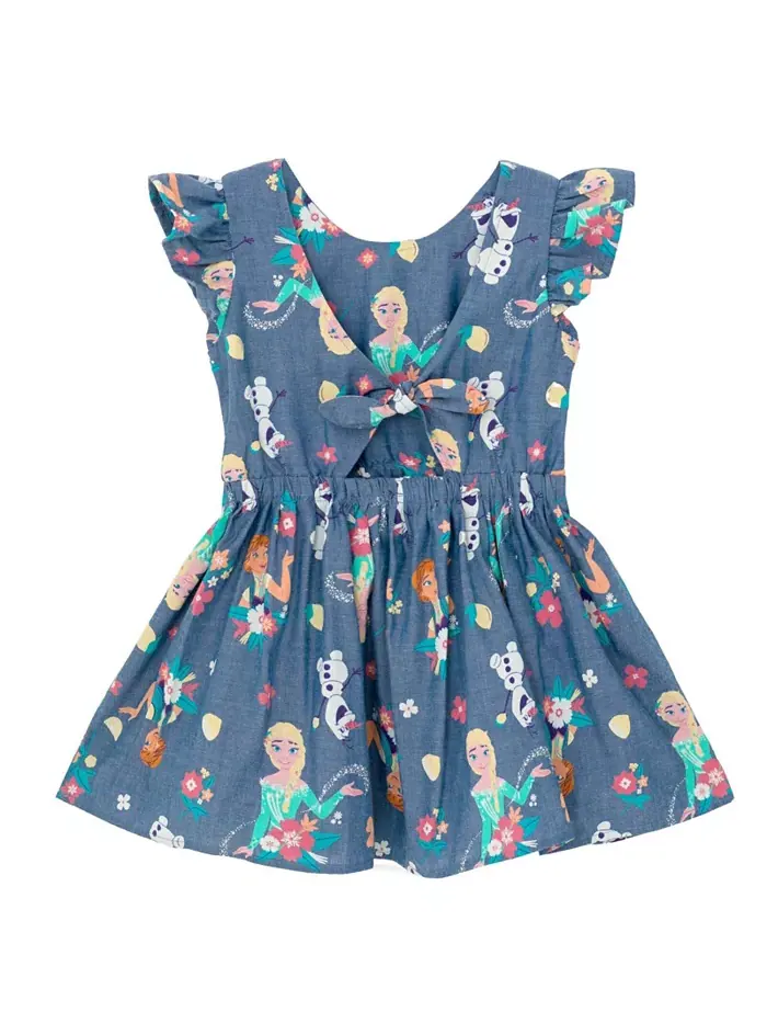 Платье-клеш для девочки Toddler Girls Disney Minnie Mouse Mickey Mouse Daisy Lilo & Stitch Princess — изображение 5 из 6